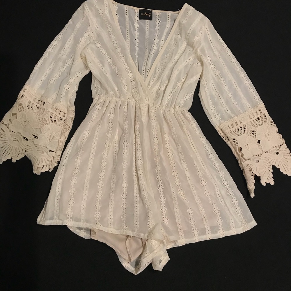 Lacey Trim Romper